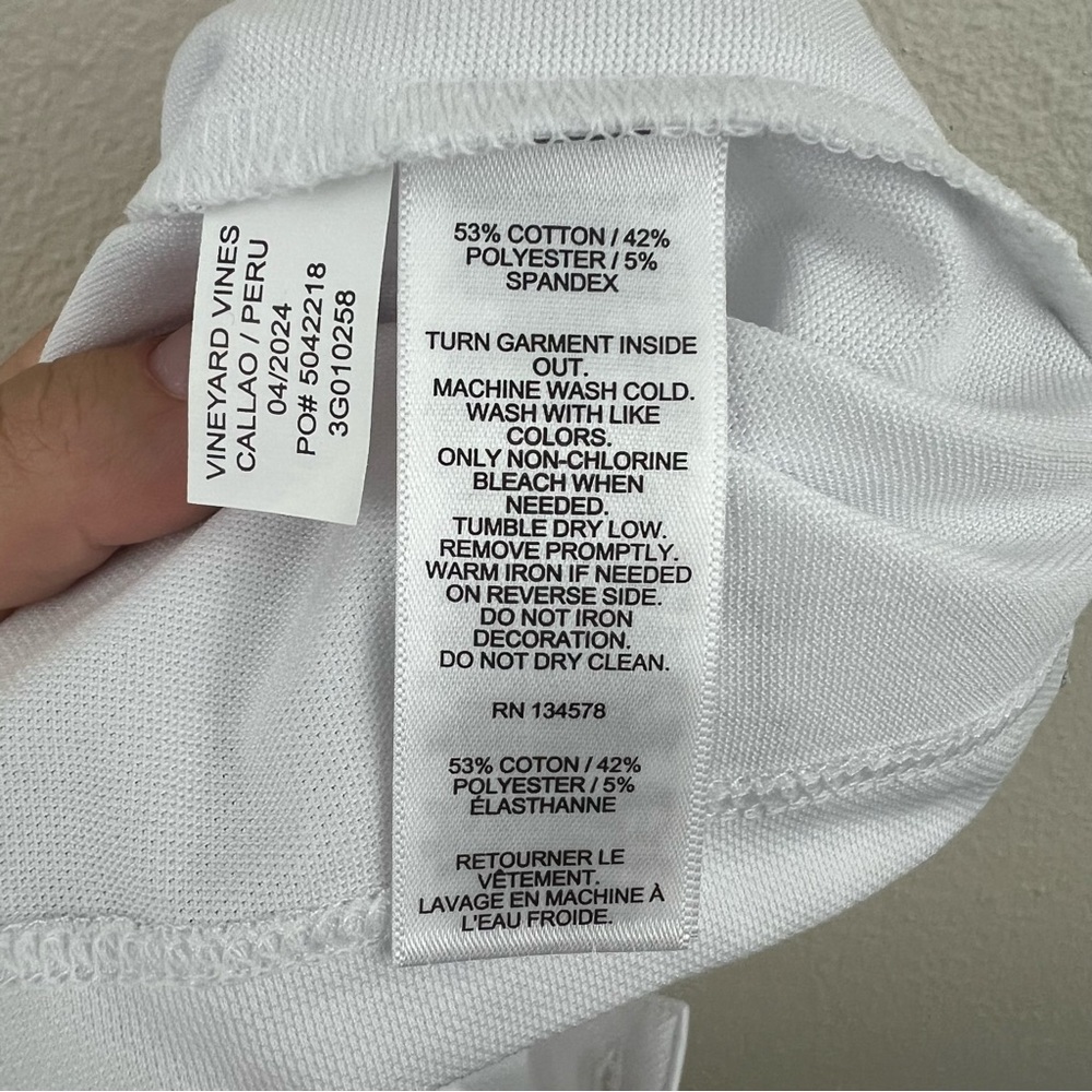 NWT Vineyard Vines White Edgartown Polo Size 2T - Picture 6 of 6
